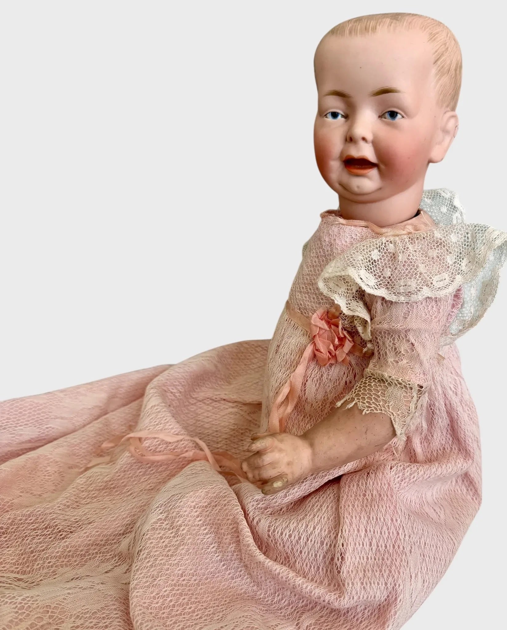 So Sweet Rare Fritz Bierschenk German Bisque Head Baby Doll